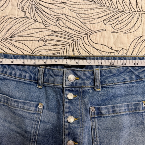 ASOS sailor jeans Ankle grazer jean with button front - Picture 6 of 8